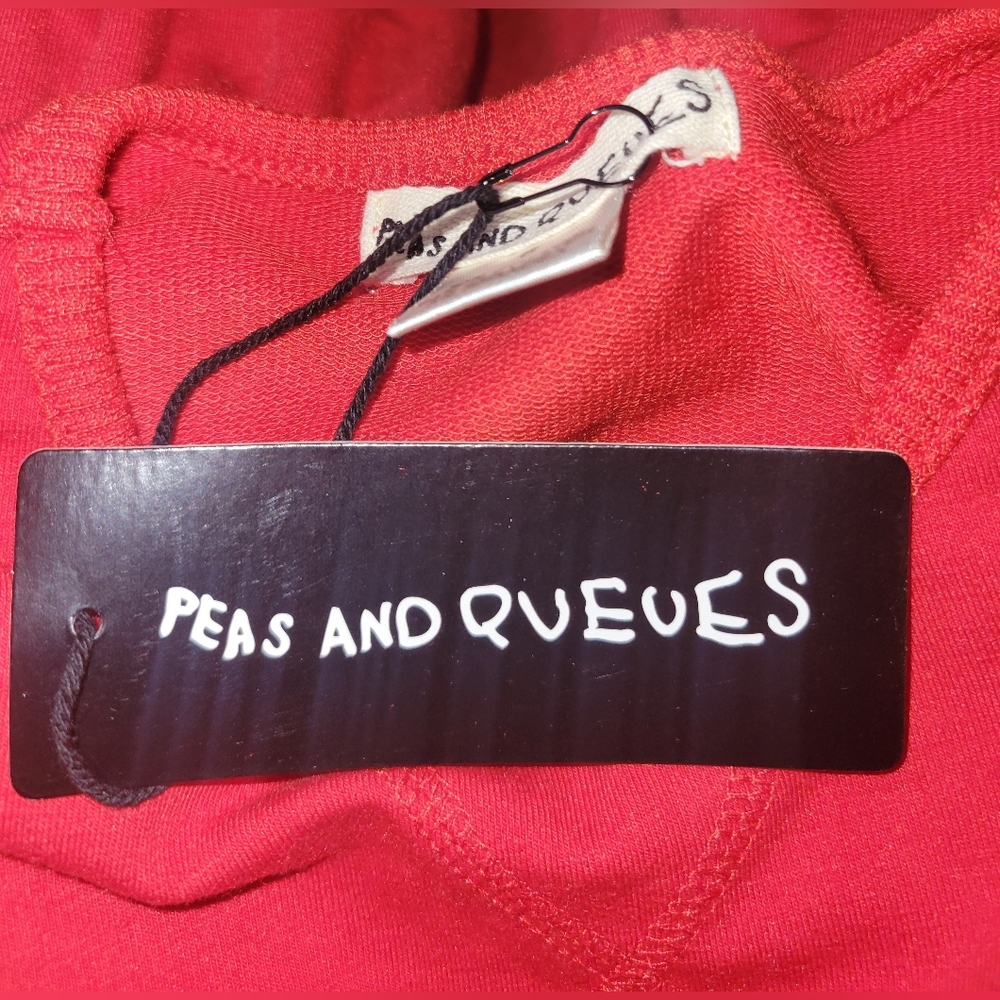 New With Tag Peas And‎ Queues Red Asymetrical Hem Dress Sz 6 Girls - Picture 4 of 4